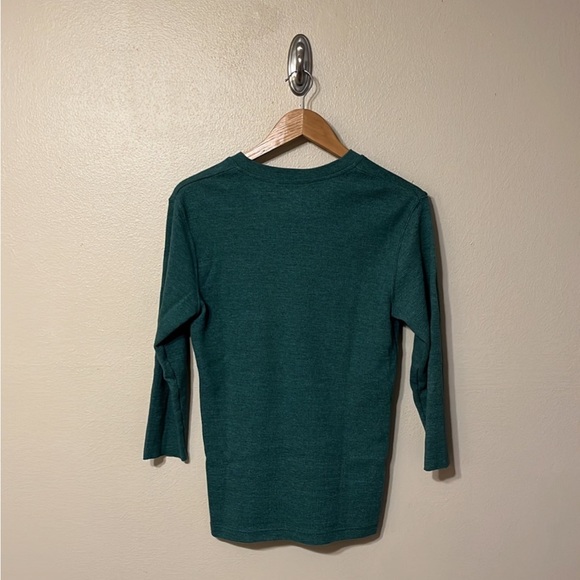 Green Thermal Henley Shirt - Picture 4 of 5